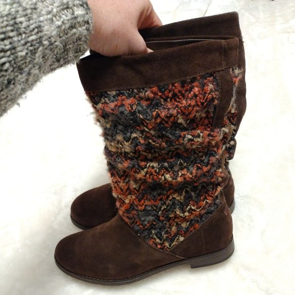 NWOT! Toms Genuine Suede and Sweater Boots Sz 7.5 - Picture 3 of 8